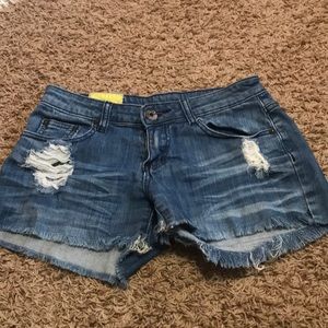 Denim shorts